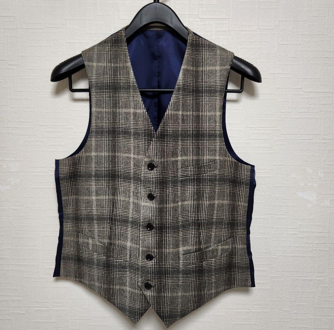 スーツセレクト　×　マルゾット　メンズ　スーツ　スリーピース　リバーシブルベスト