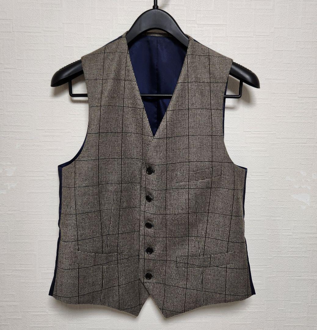 スーツセレクト　×　マルゾット　メンズ　スーツ　スリーピース　リバーシブルベスト
