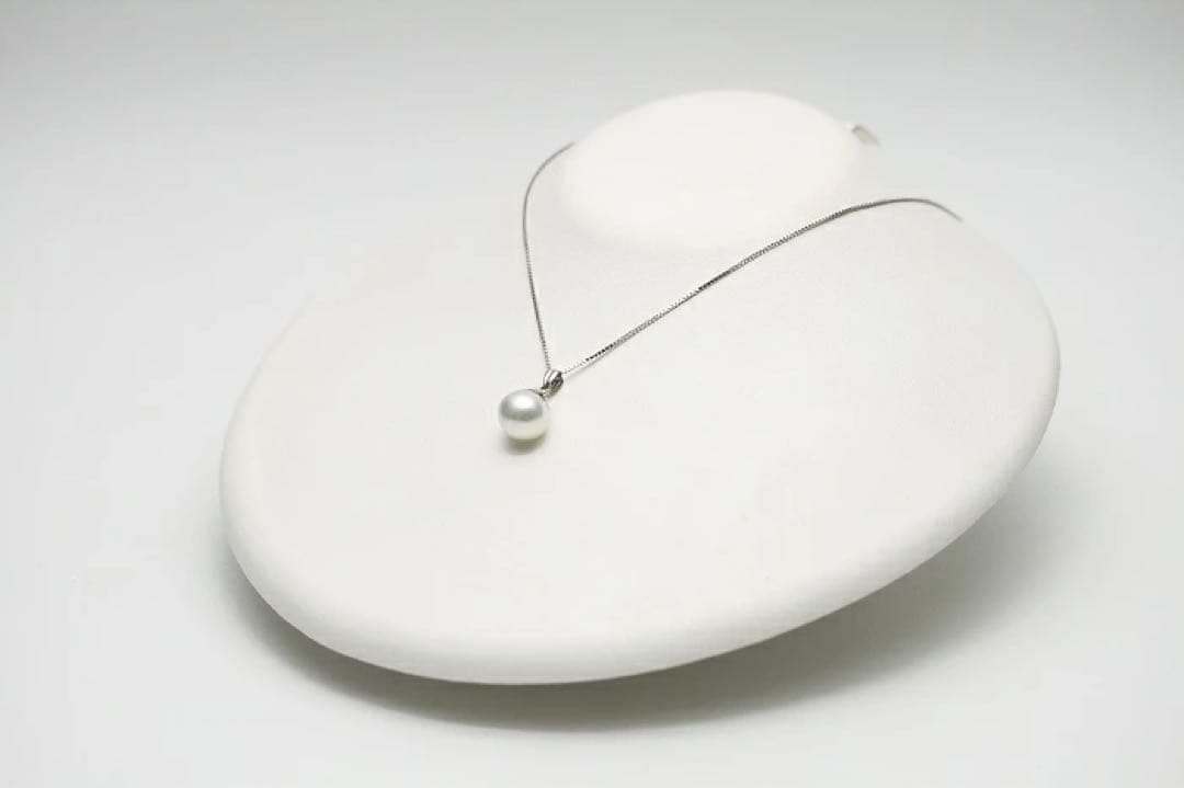 南洋白蝶真珠パールペンダントトップ　11mm　ホワイトピンクカラー　K14WG製