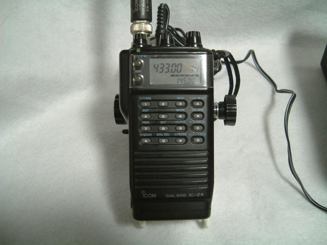 【動作品】【icom IC-24】144/430MHz FMトランシーバー＋電源