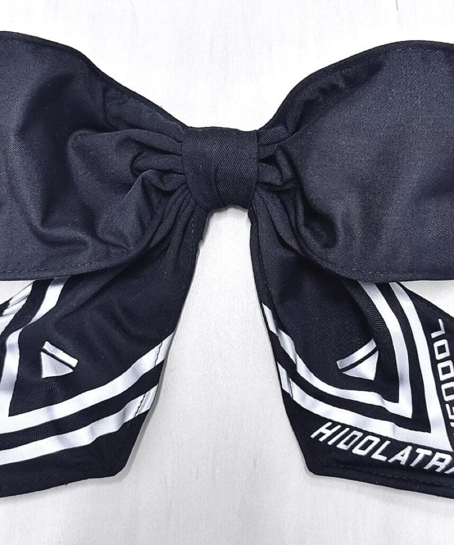 《CyberJerseyシリーズ》クソデカリボンクリップ(BLACK)テオドール