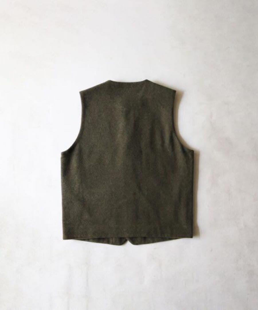 confect ウールモッサークルーネックベスト