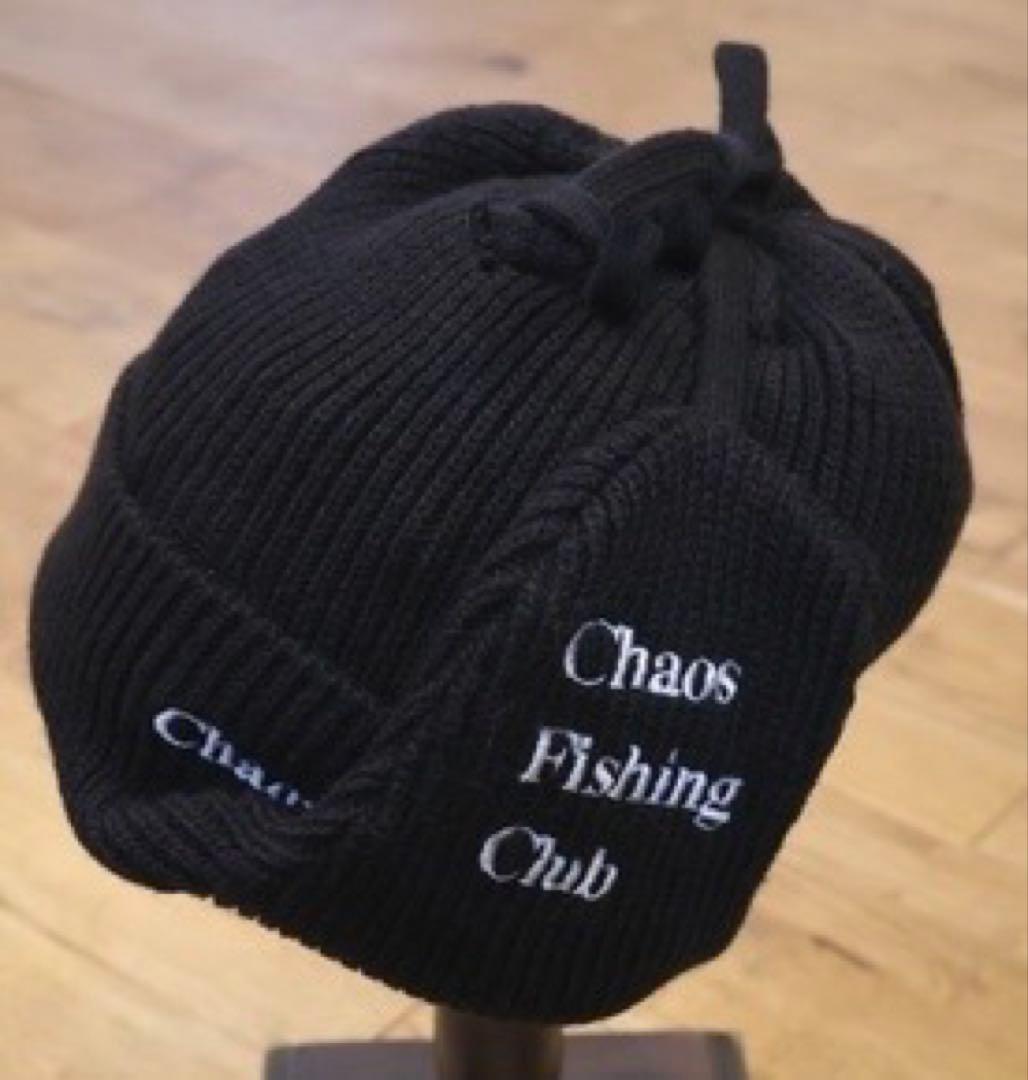 Chaos Fishing Club Logo Dog Ear Cap 黒