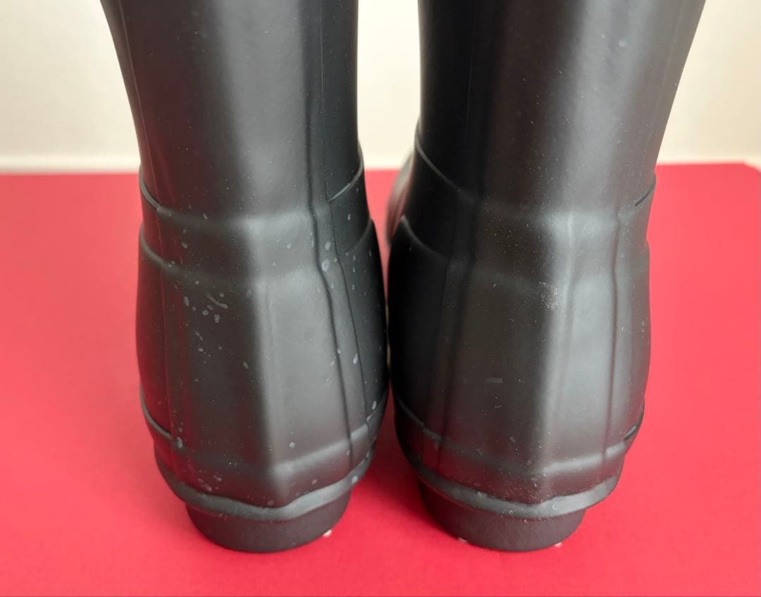 【25㎝】HUNTER ロング レインブーツ 雨靴 ブラック 黒