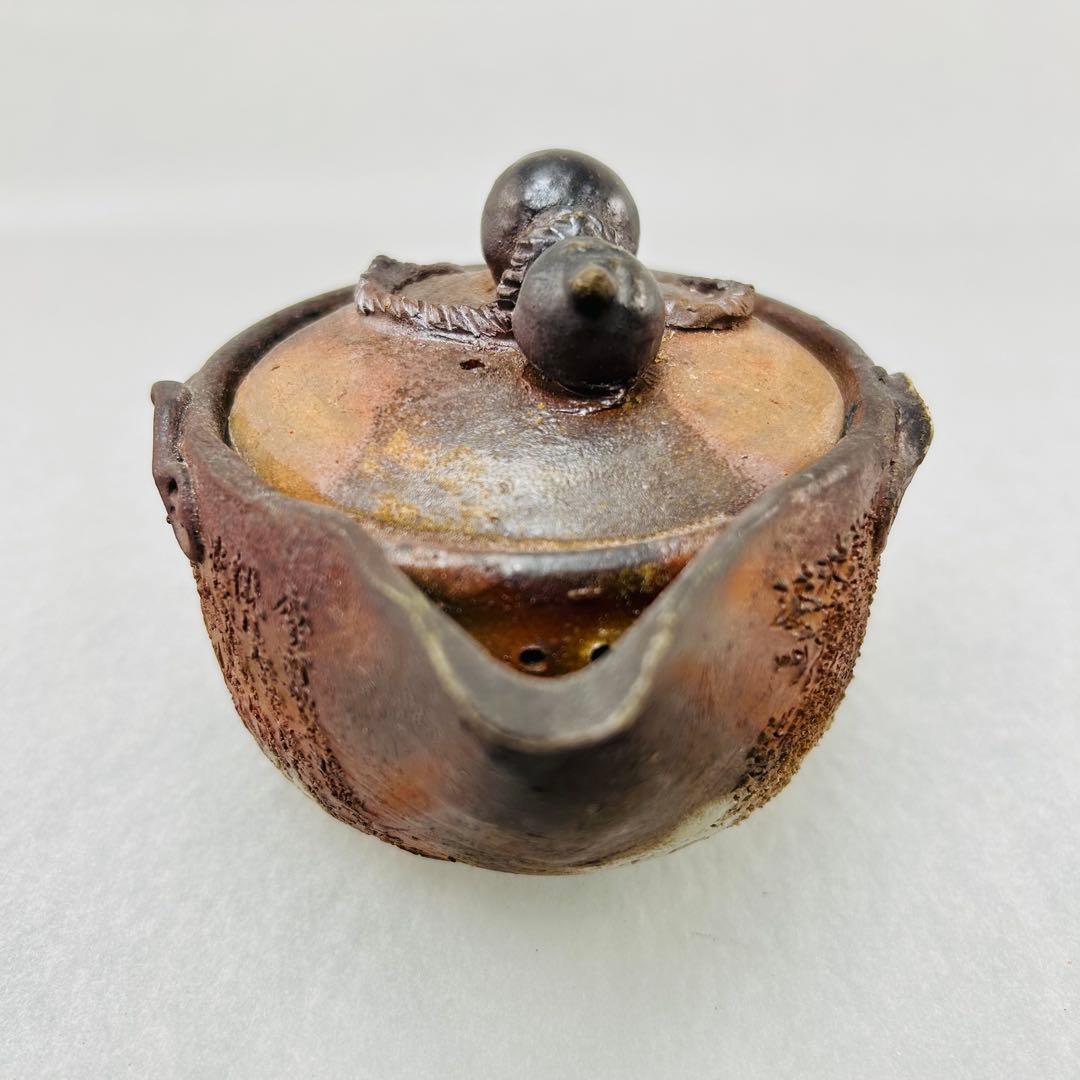 石田安弘 備前焼瓢宝瓶 般若心经人気作者 急須 茶注 煎茶 茶道具