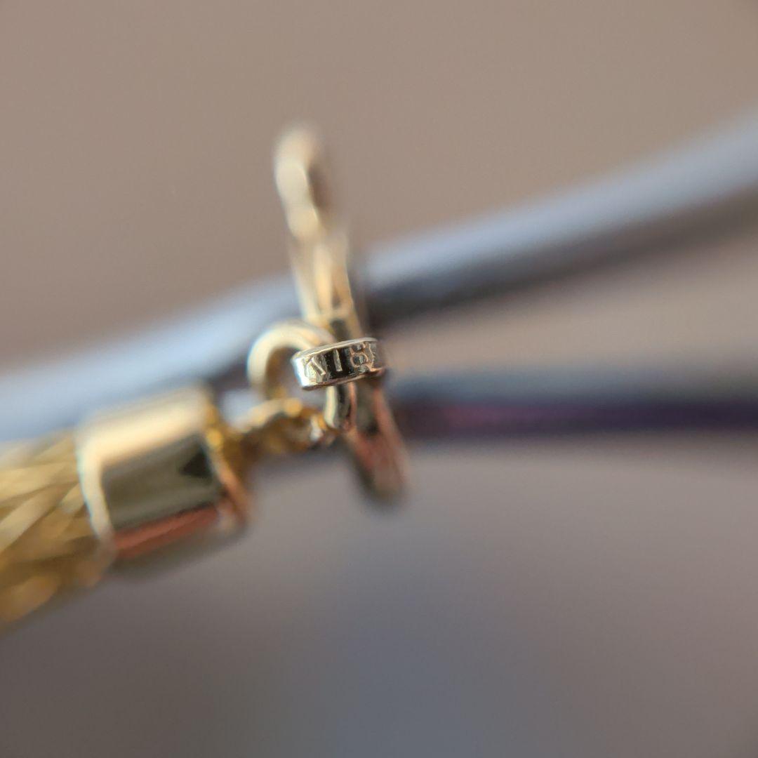 ネックレス　K18　YG　 編み込み　10.57g