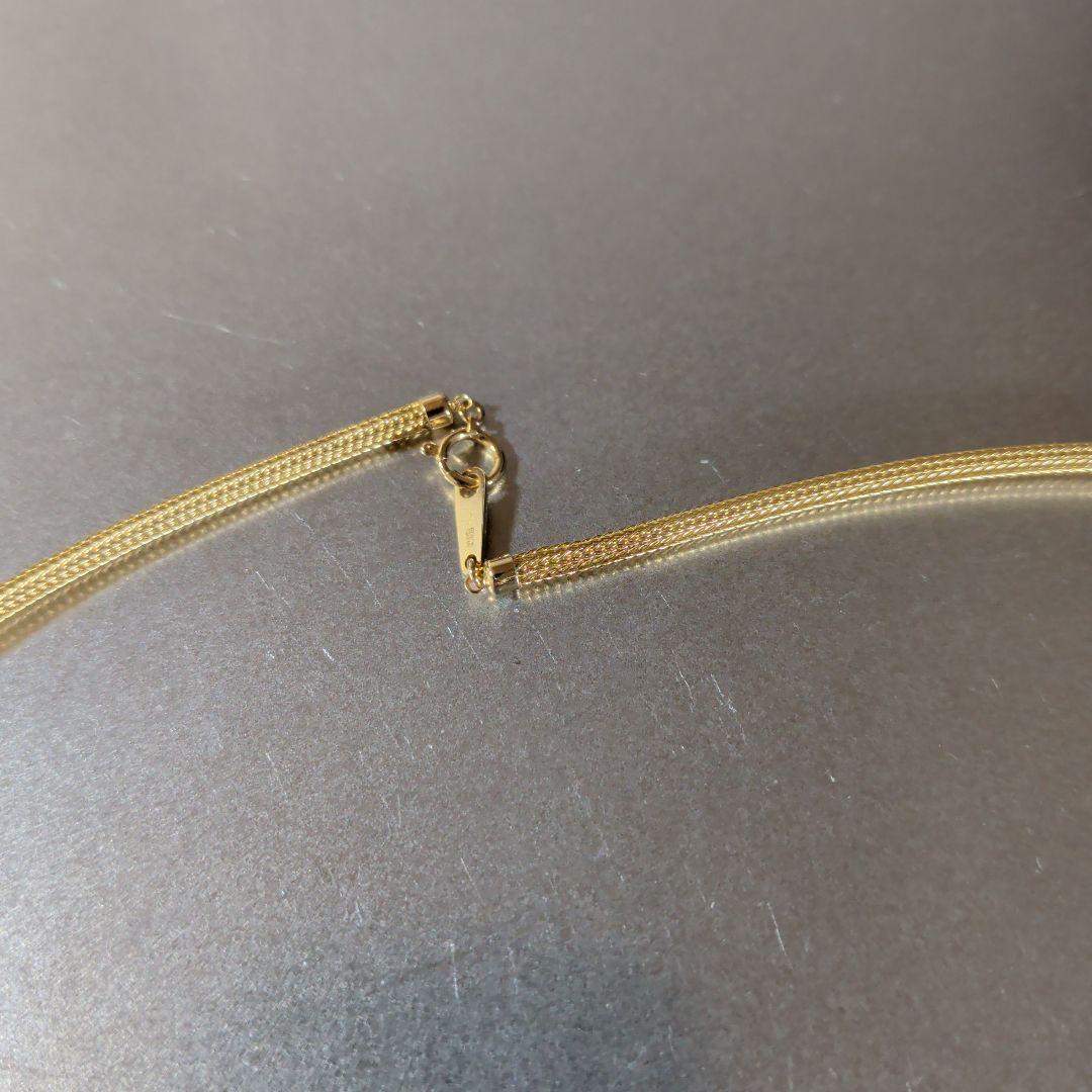 ネックレス　K18　YG　 編み込み　10.57g