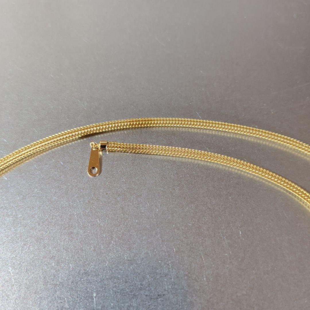 ネックレス　K18　YG　 編み込み　10.57g