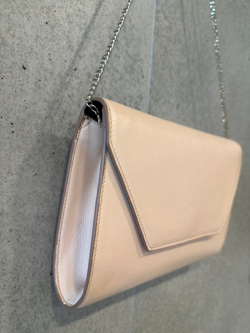 ★新品未使用★MaxMara ピンクベージュ クラッチバッグ　定価¥48,400