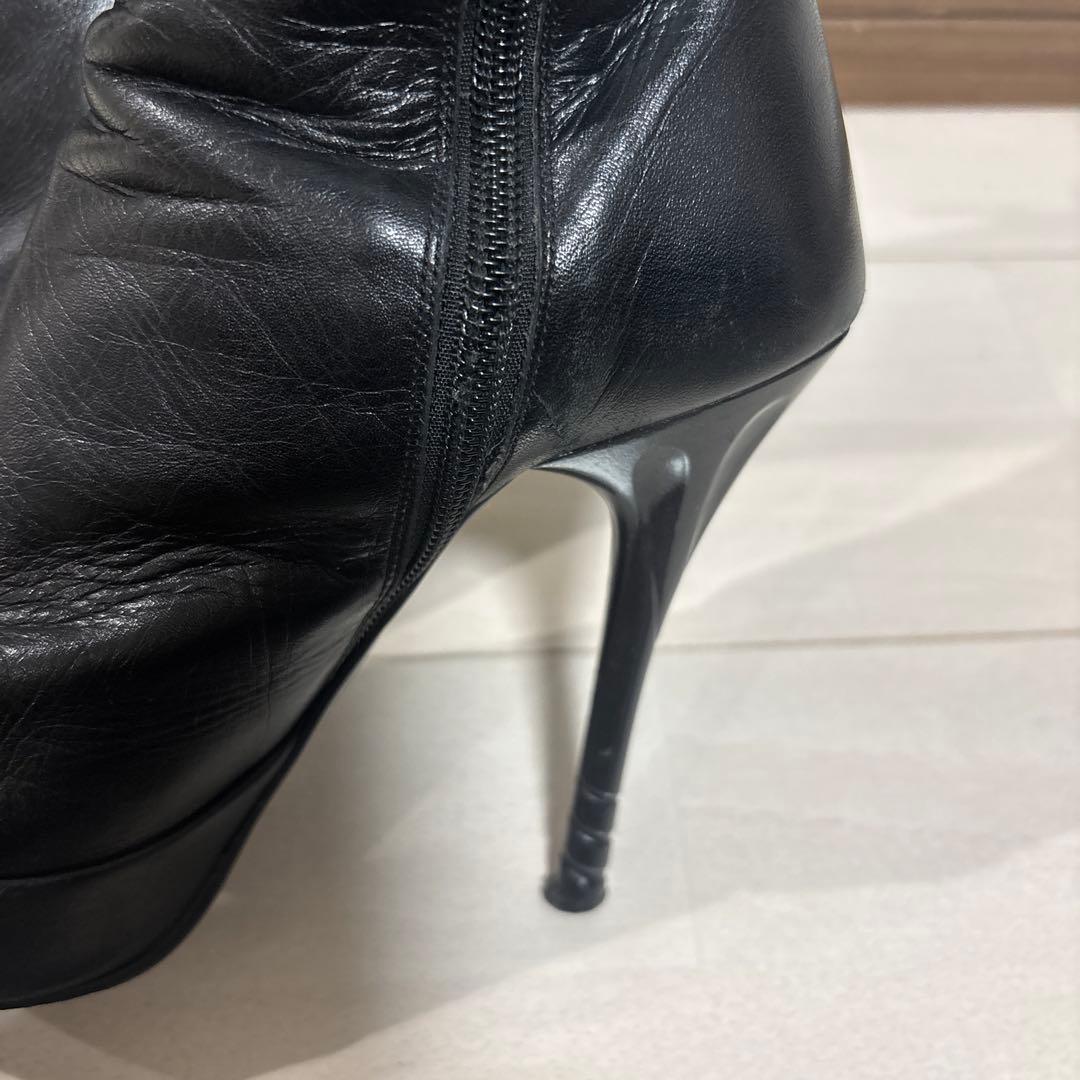 コメックス　ブラックロングブーツ 13cmハイヒール