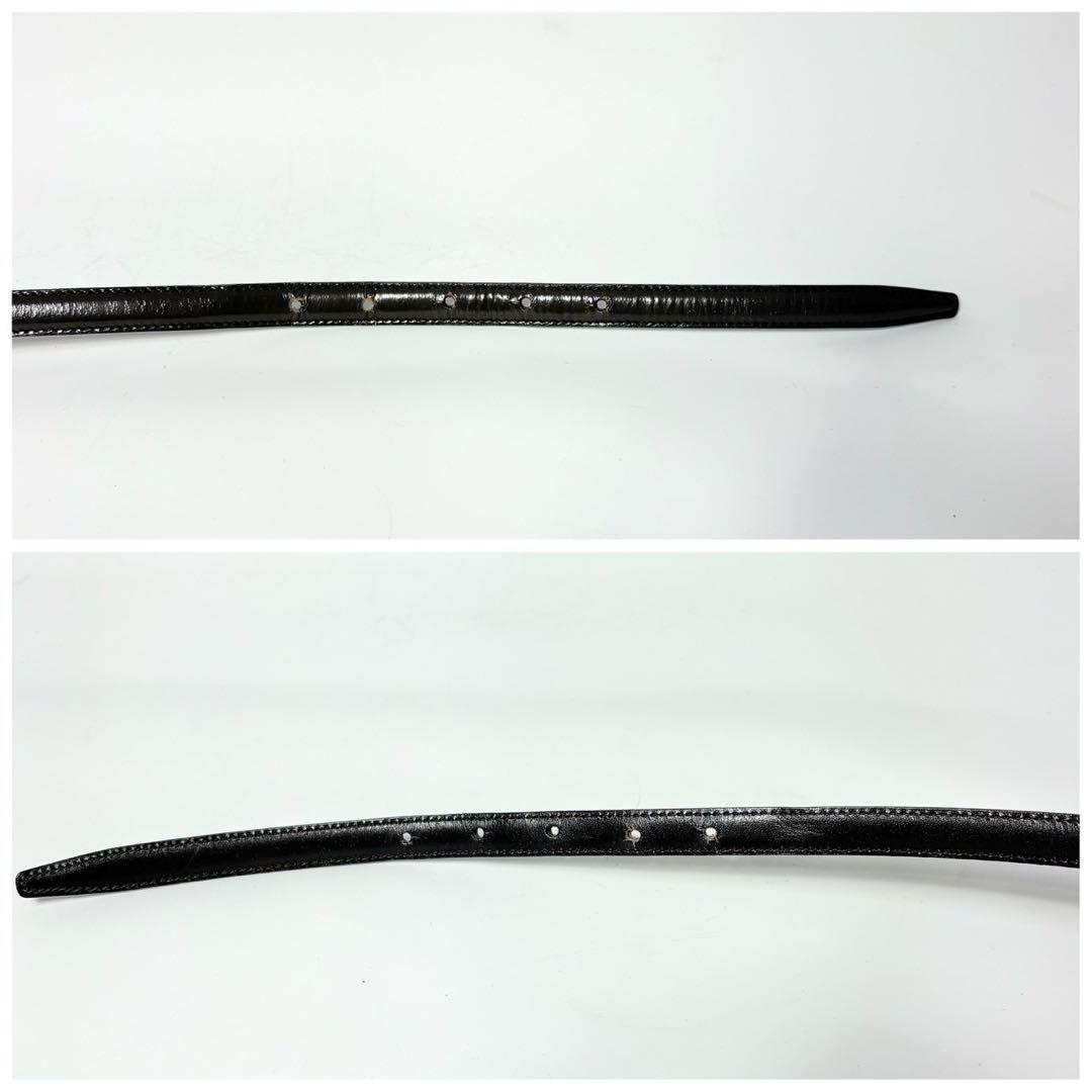 グッチ　GUCCI ブラウン　ゴールド　レディースベルト　オールドグッチ.