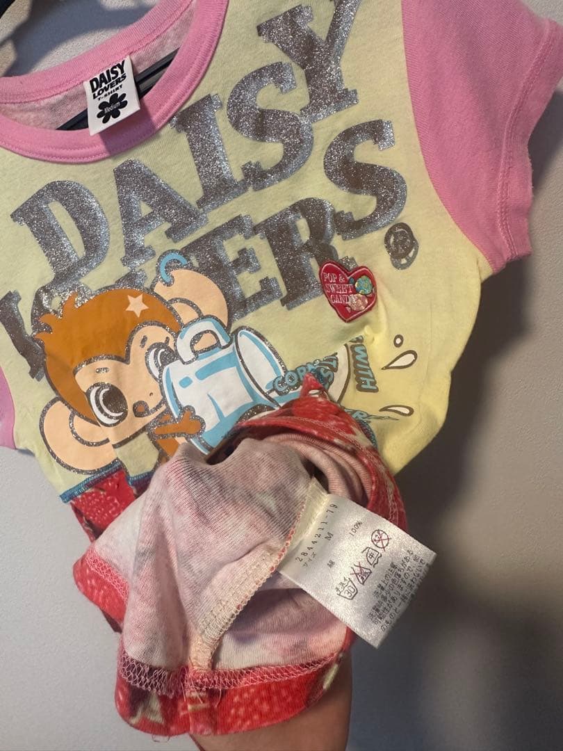 【平成レトロ】デイジーラバーズ　ルッキーTシャツ(M) Y2Kレア