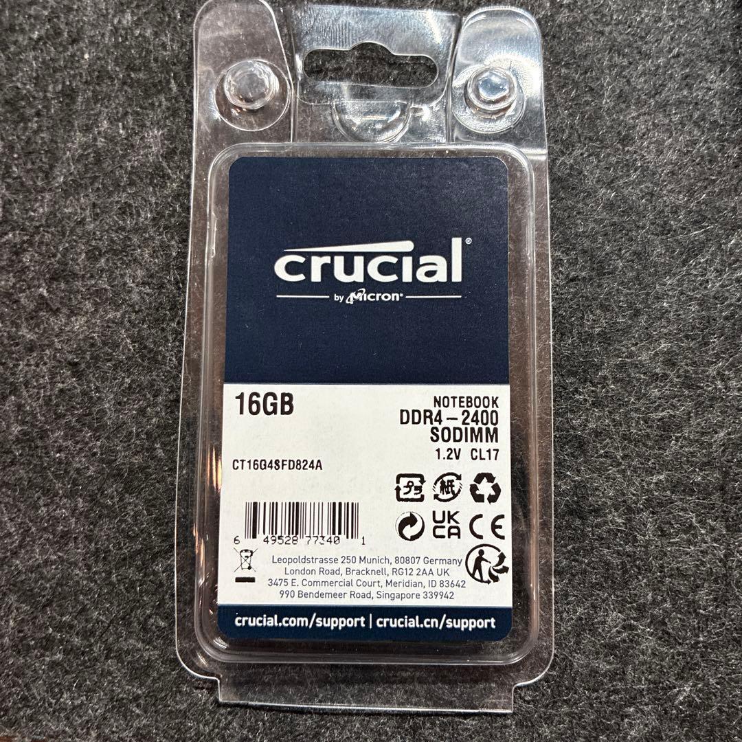 キ*ん様 Crucial 16GB DDR4-2400 SODIMM
