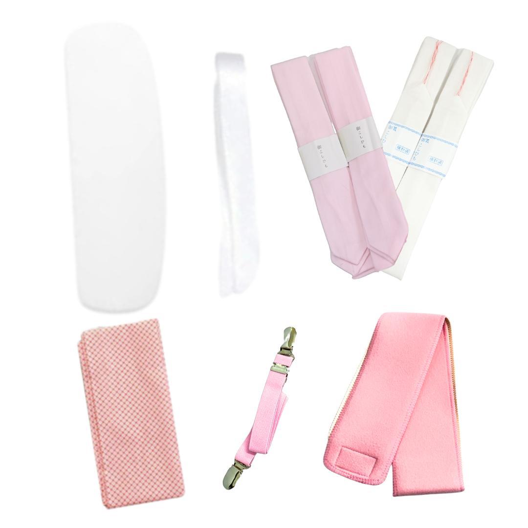 【11点SET】【卒業式袴用】着付け9点＋長襦袢＋着物肌着スリップの11点セット