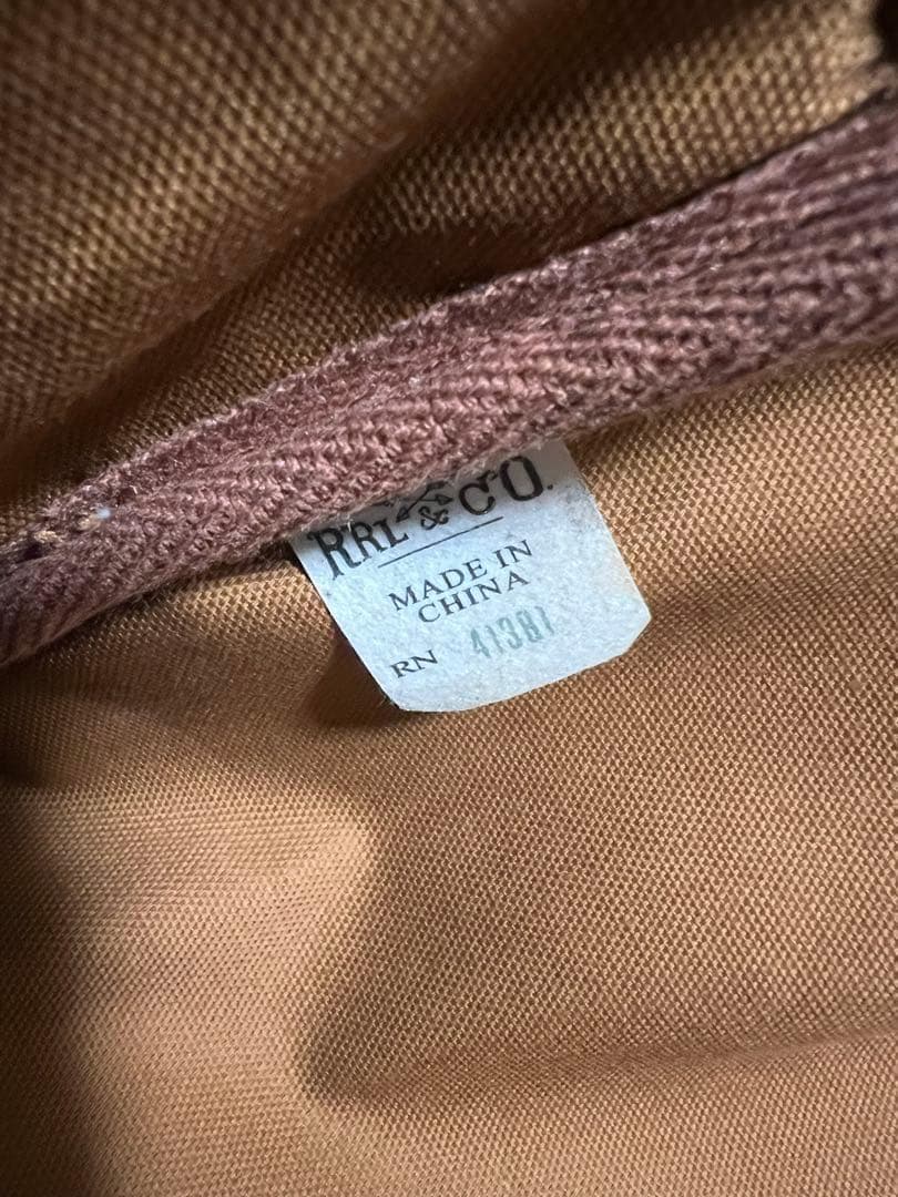 【美品】RRL ダブルアールエル レザー バックパック