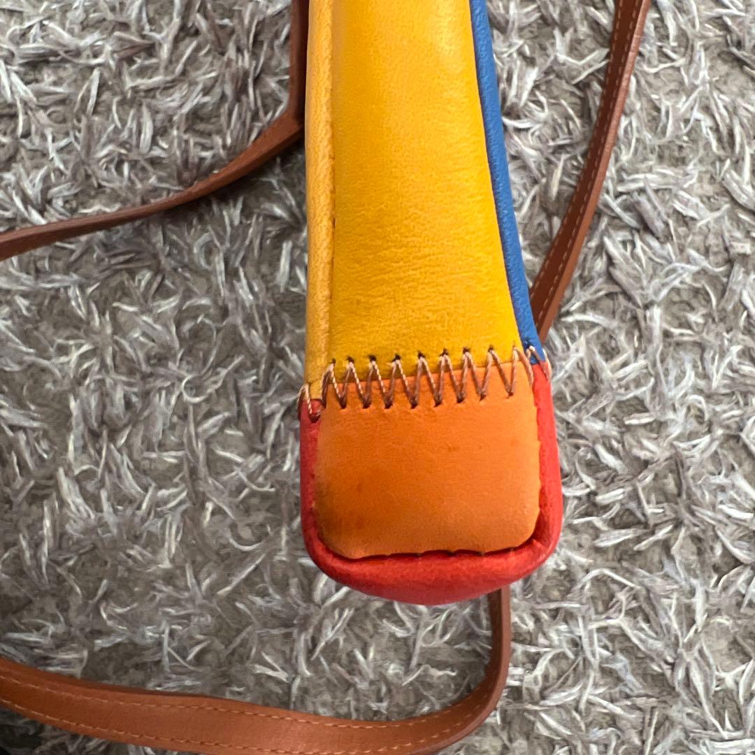 トライオン　レザー パッチワーク ショルダーバッグ