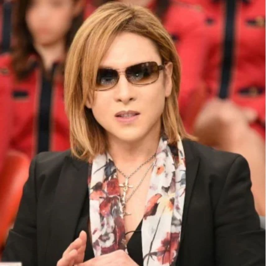 YOSHIKI CIVARIZE フラワー柄シフォンストール ホワイト×レッド