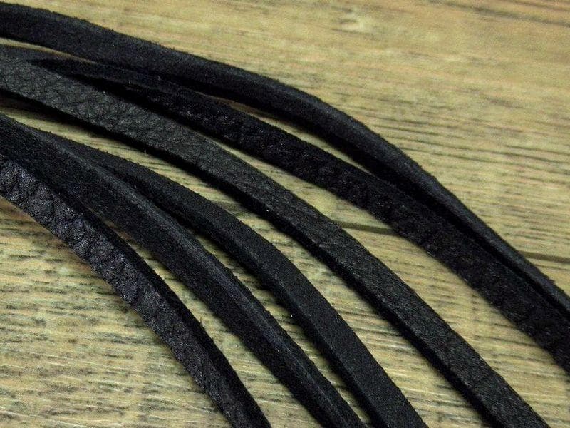 専用　ラリースミス シルバー950 ディアスキン レザー フリンジ キーホルダー