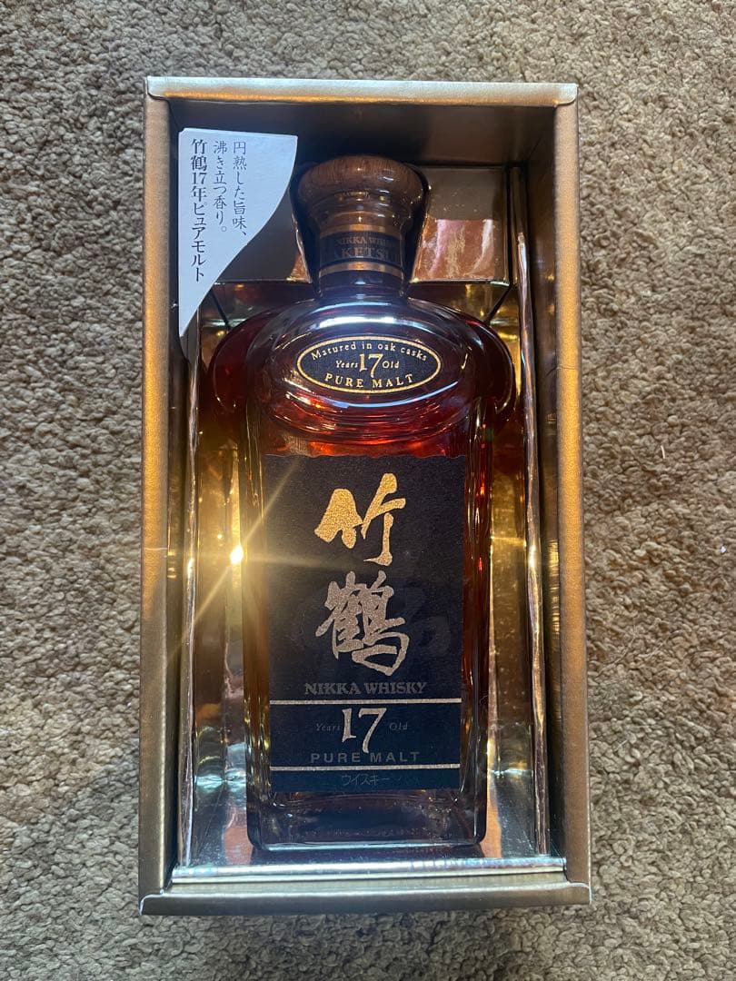 竹鶴 17年 ピュアモルトウイスキー ギフトボックス付き 旧ボトル