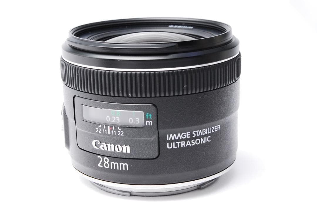 【極美品】Canon EF 28mm 2.8 IS USM 単焦点レンズ