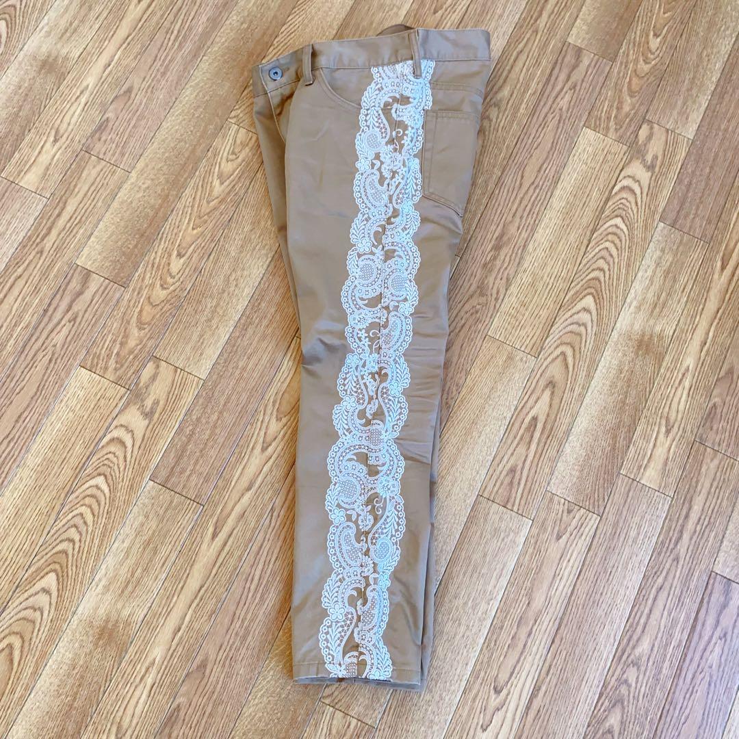 JUNYA WATANABE ベージュ レース チノパン♪