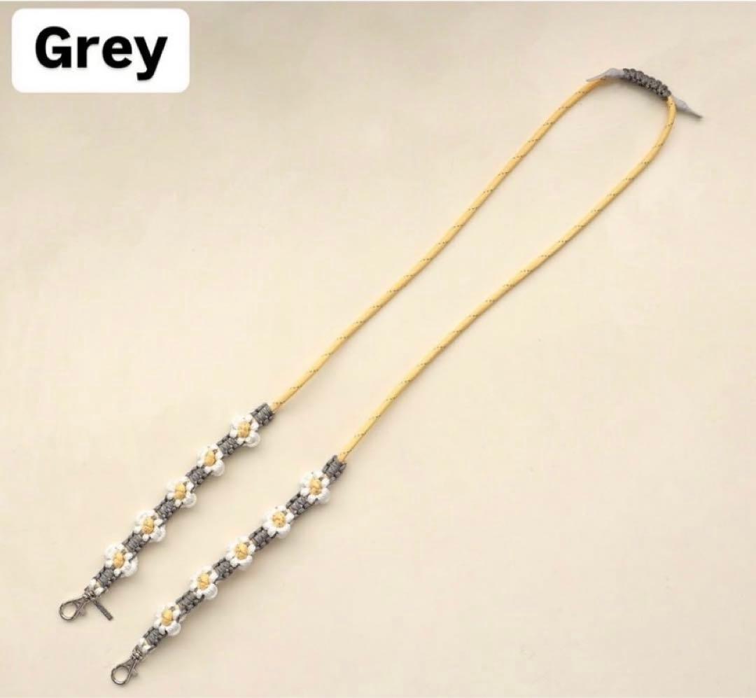 新品未使用未開封、gypsohila ジプソフィア携帯ストラップロンググレー