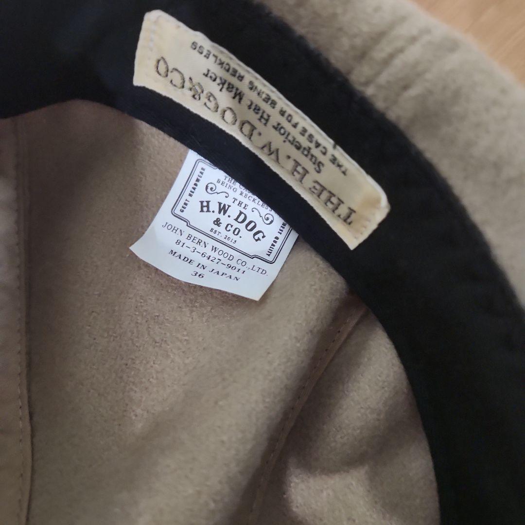 H.W.DOG & CO. ベージュ キャスケット帽