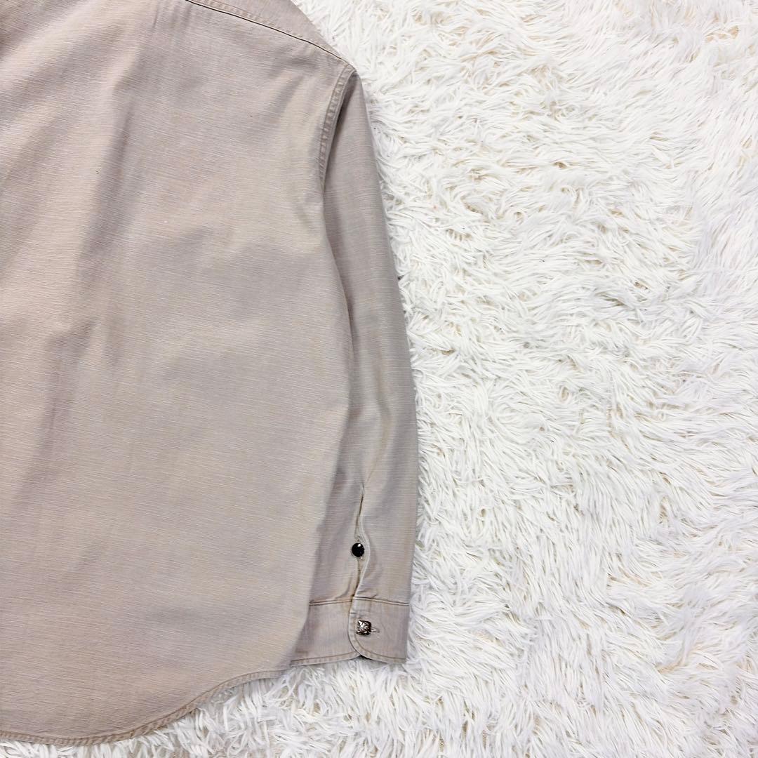 マディソンブルー　コットン　ハンプトンシャツ　ロゴ刺繍　ロゴボタン