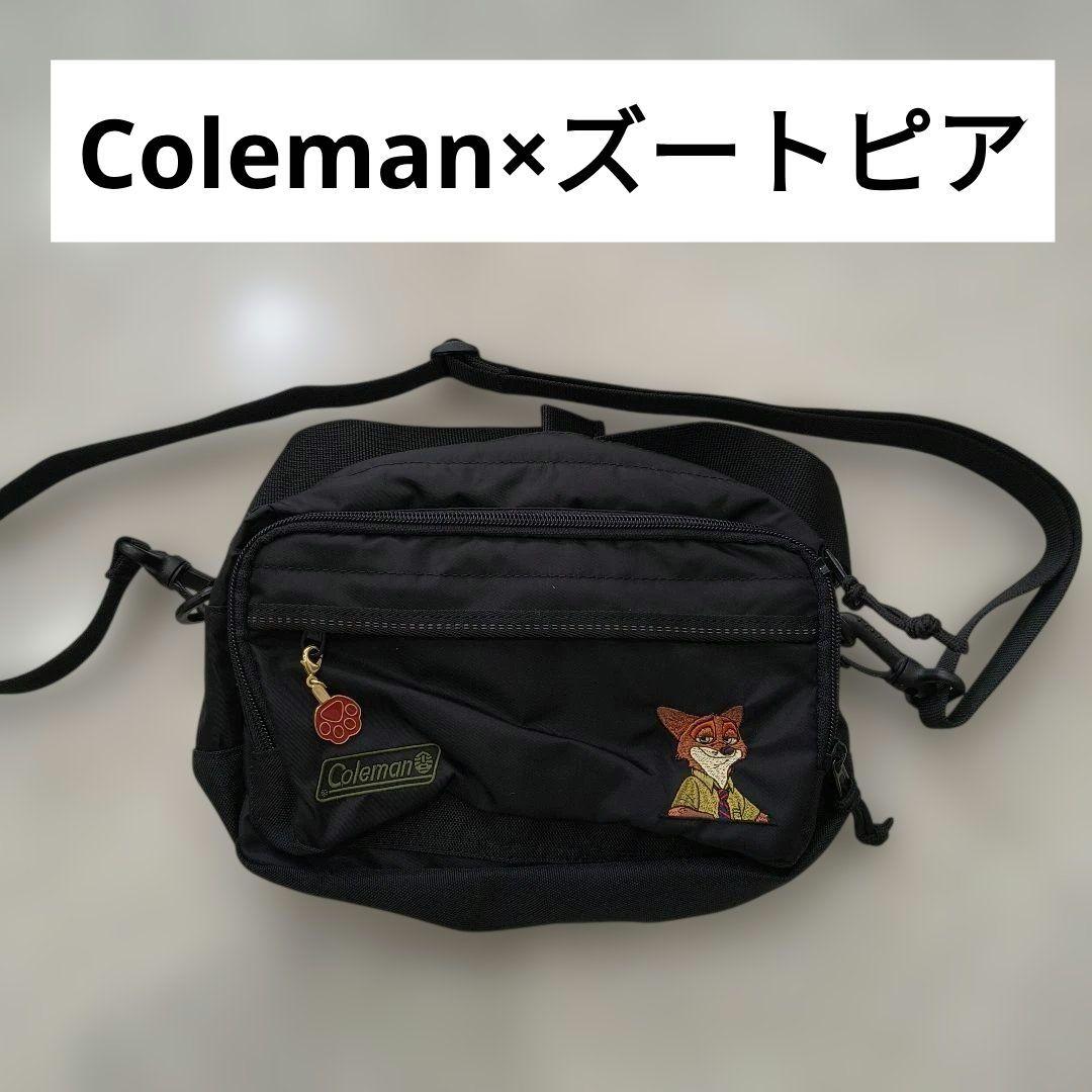 Coleman　ボディバッグ　ショルダーバッグ　ズートピア　ニック　刺繍