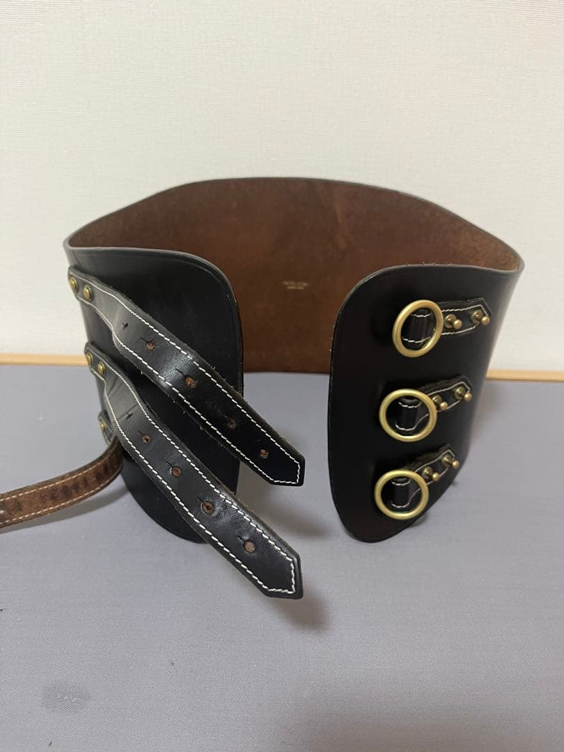 fumikauchida レザーベルト コルセット