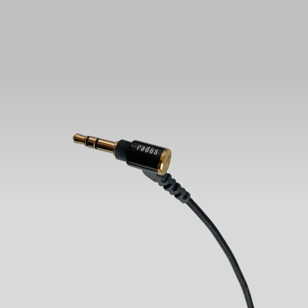 美品【radius】HP-TWF00 ハイレゾ対応 有線 イヤホン リケーブル