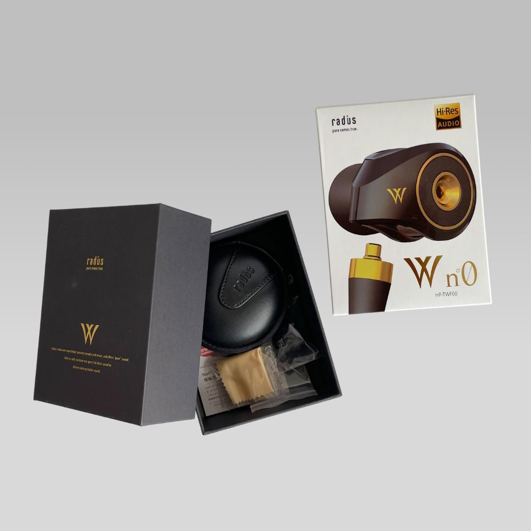 美品【radius】HP-TWF00 ハイレゾ対応 有線 イヤホン リケーブル