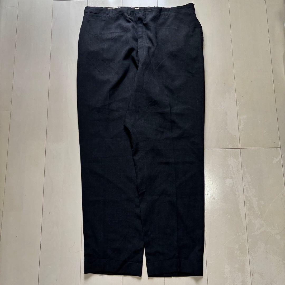 50s 60s コットンスラックス　ブラック　ヴィンテージ　ギャバスラ　usa製