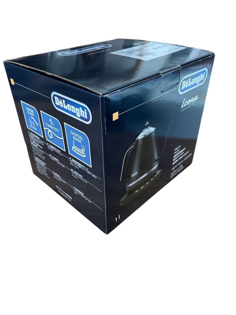 DeLonghi Icona Cafe Kettle 電気カフェケトル ブラック
