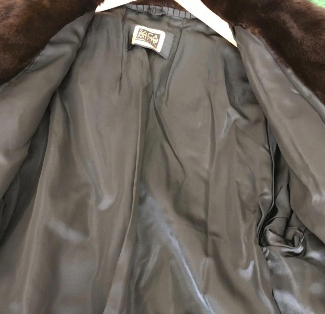 美品 SAGA MINK サガミンク ロング　ミンク 柔らか　 金タグ　 コート