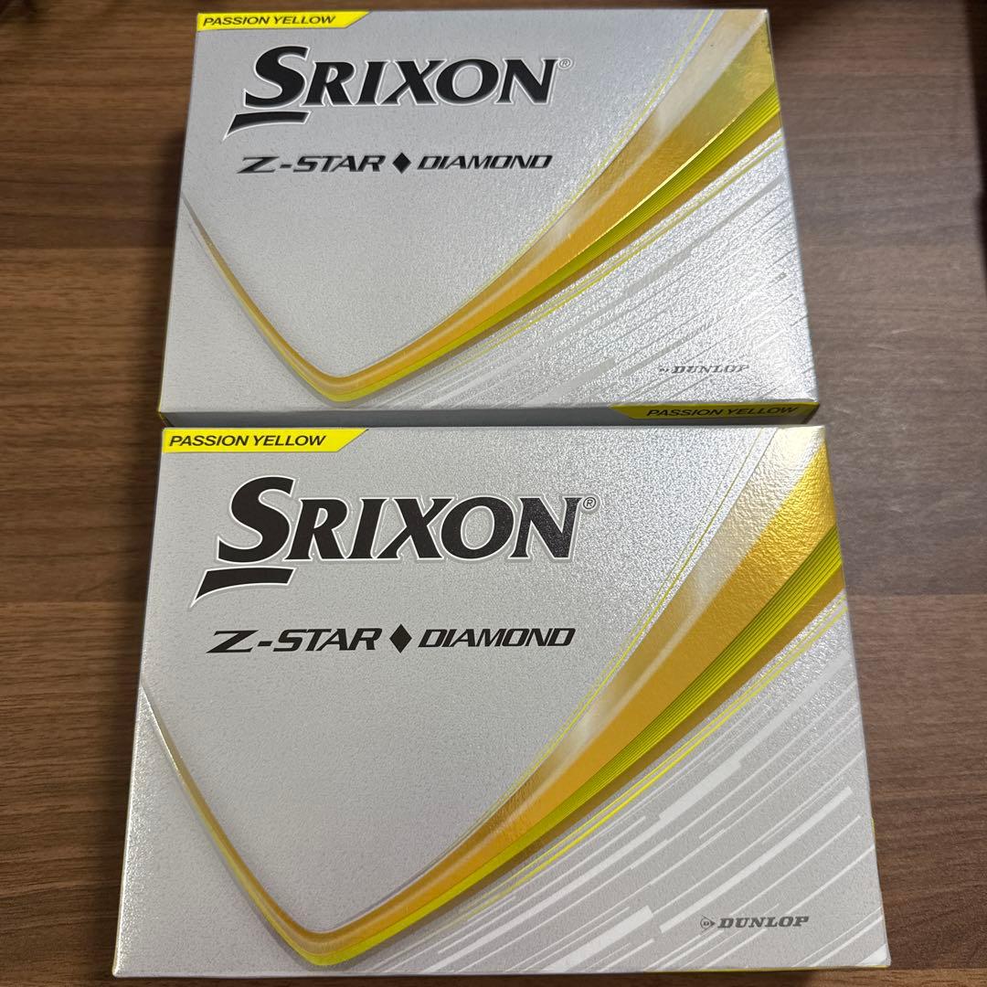Srixon Z-STAR DIAMOND パッションイエロー 2ダース