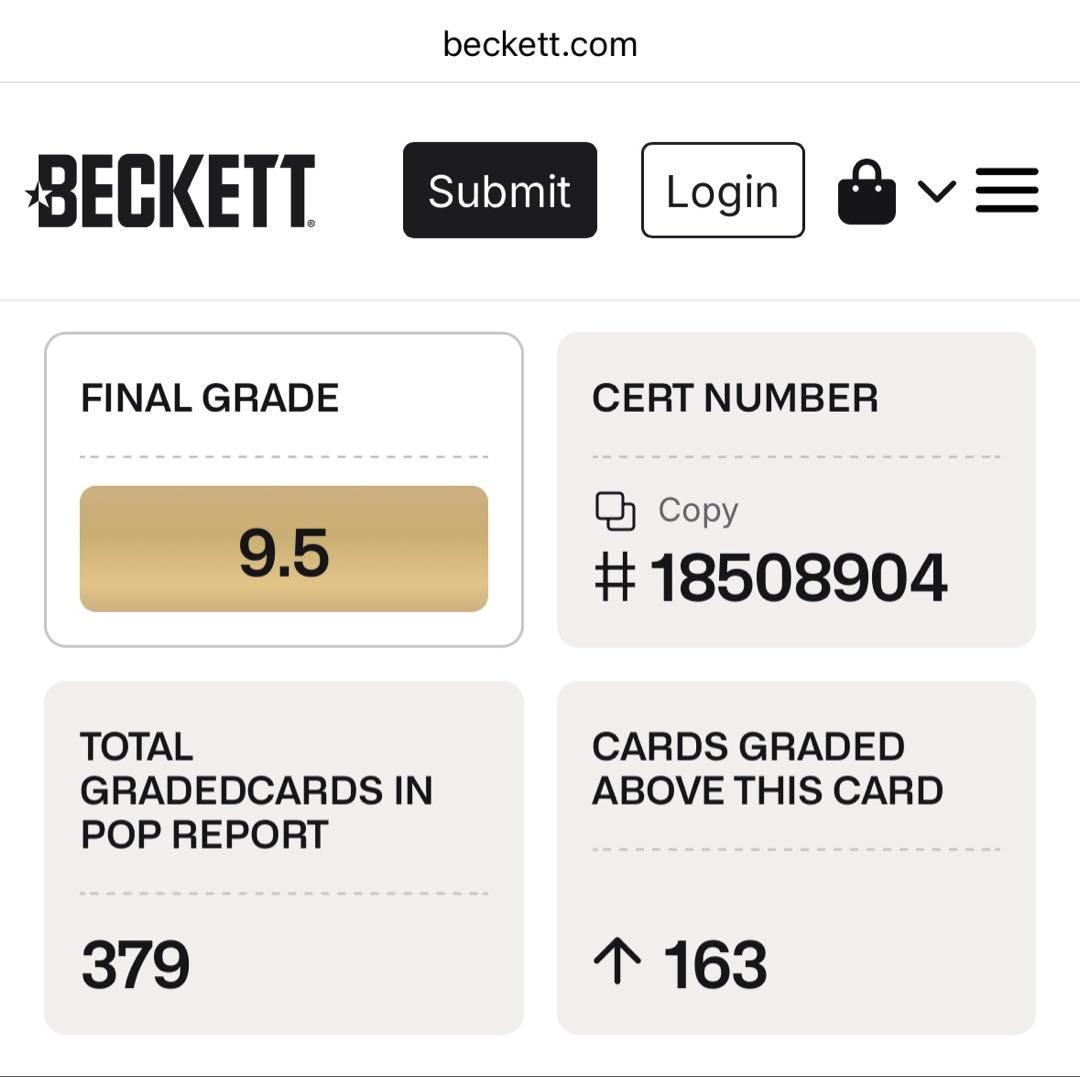 【ゴールドラベル】ブラッキーYuNAGABAプロモ BGS9.5 GEMMINT