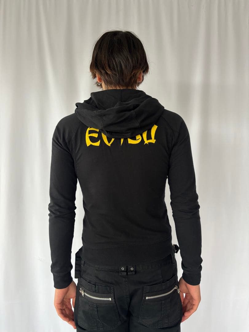 トップス EVISU Yellow Seagull Logo Zip Hoodie