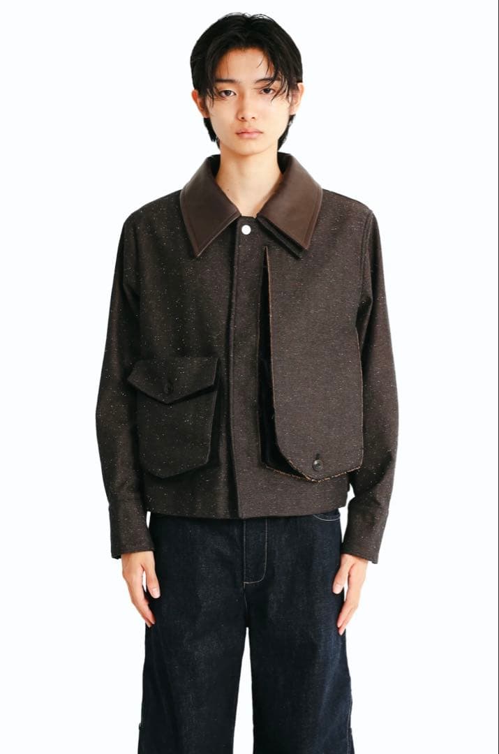 NULLUS PEELED OFF JACKET IN BROWN サイズ1