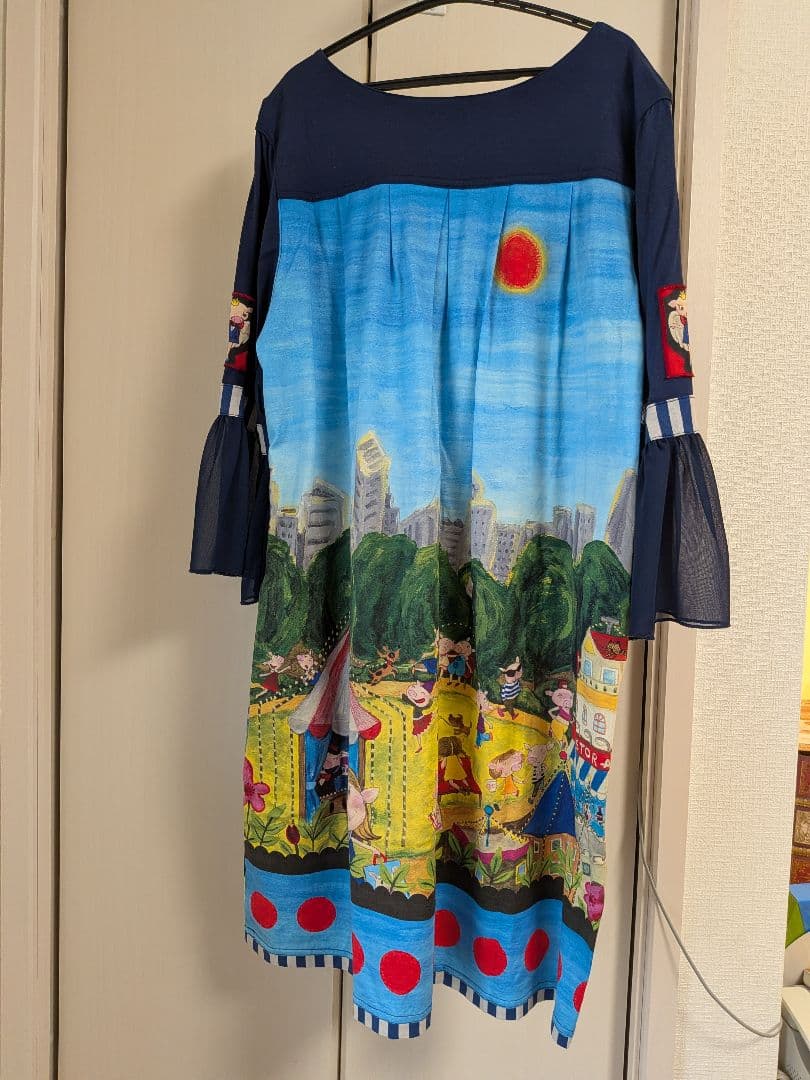 【美品　アルベロベロ】サーカスデザインチュニックワンピース