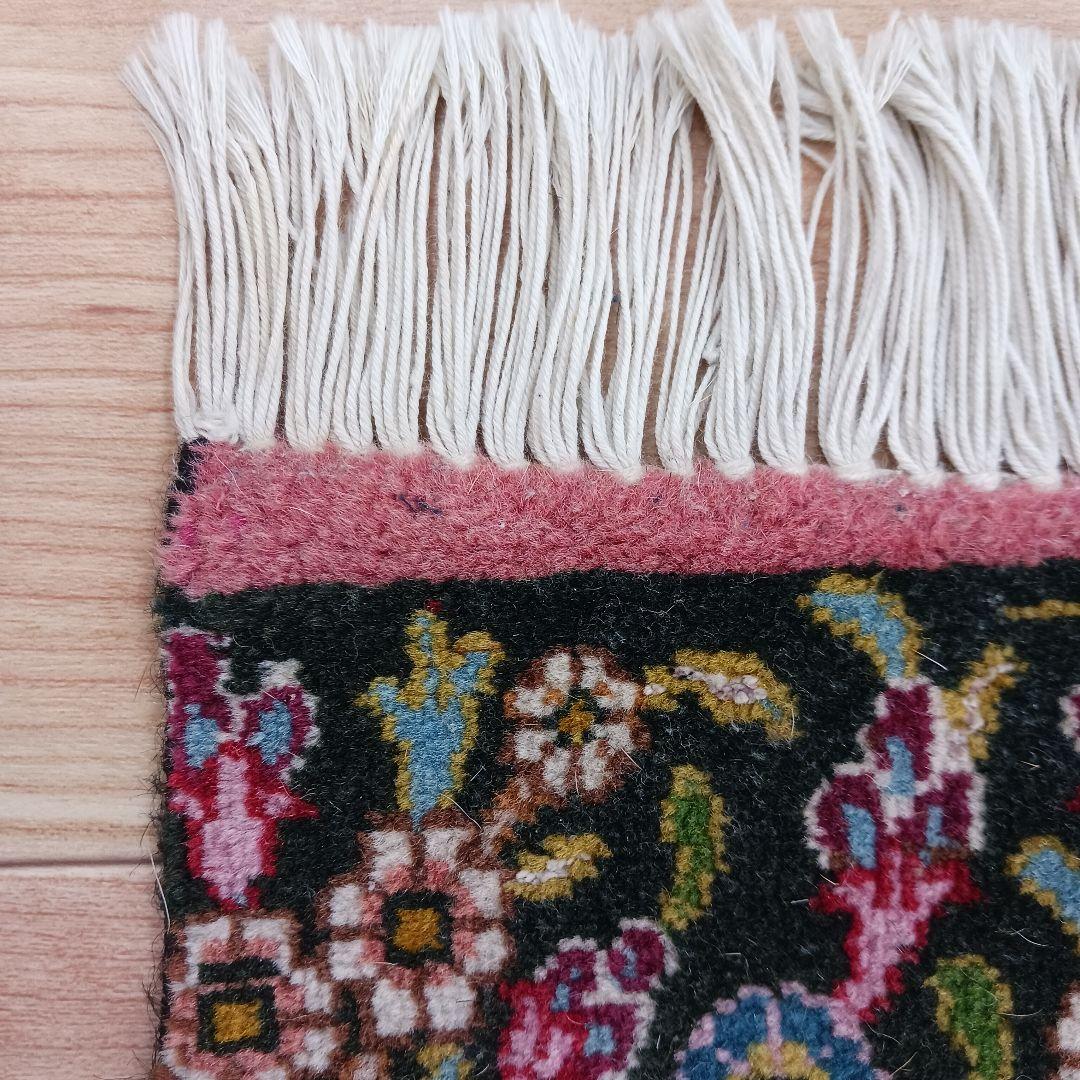 Y3345 ペルシャ絨毯 タブリーズ産 ウール 手織り 生命の樹