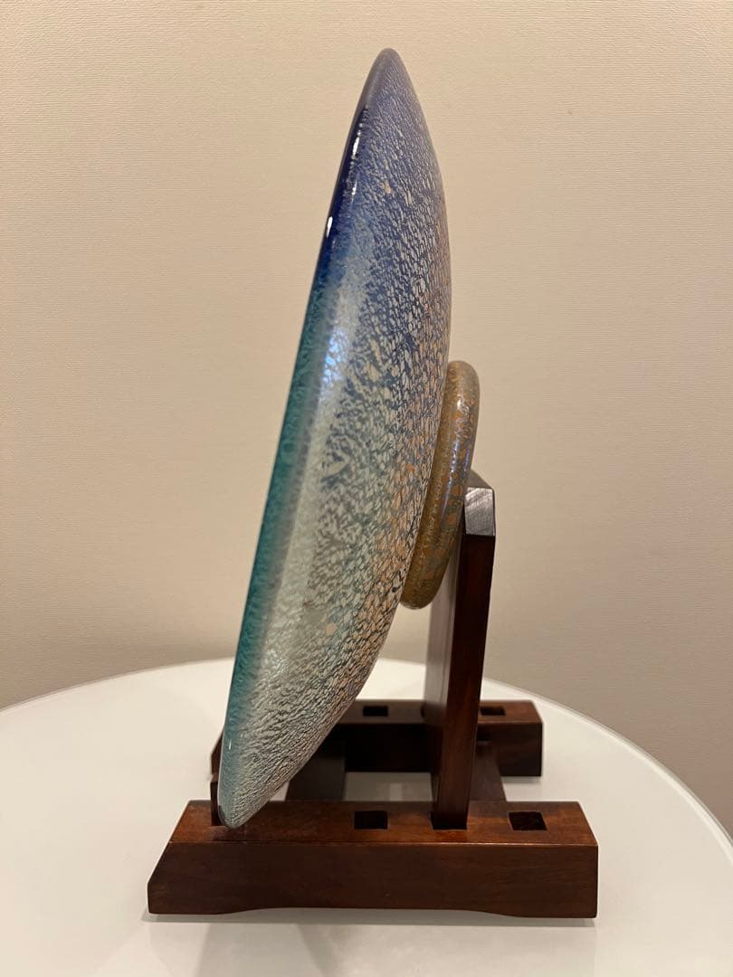 ワイマナロ　琉球ガラス　稲嶺盛吉　大皿