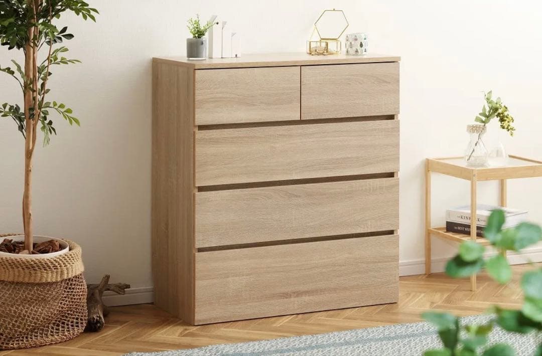 airmamアイリスオーヤマ　ウッドチェスト　ライトナチュラル　2個