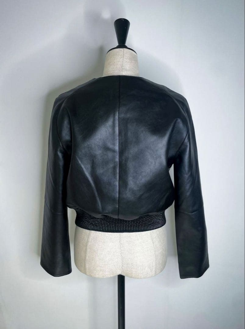 ❤︎♡Shéller ノーカラーライダースジャケット