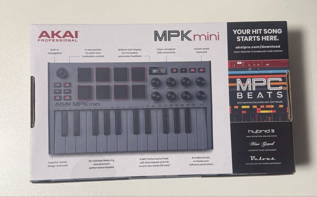 【動作確認済み】AKAI PROFESSIONAL MPKmini
