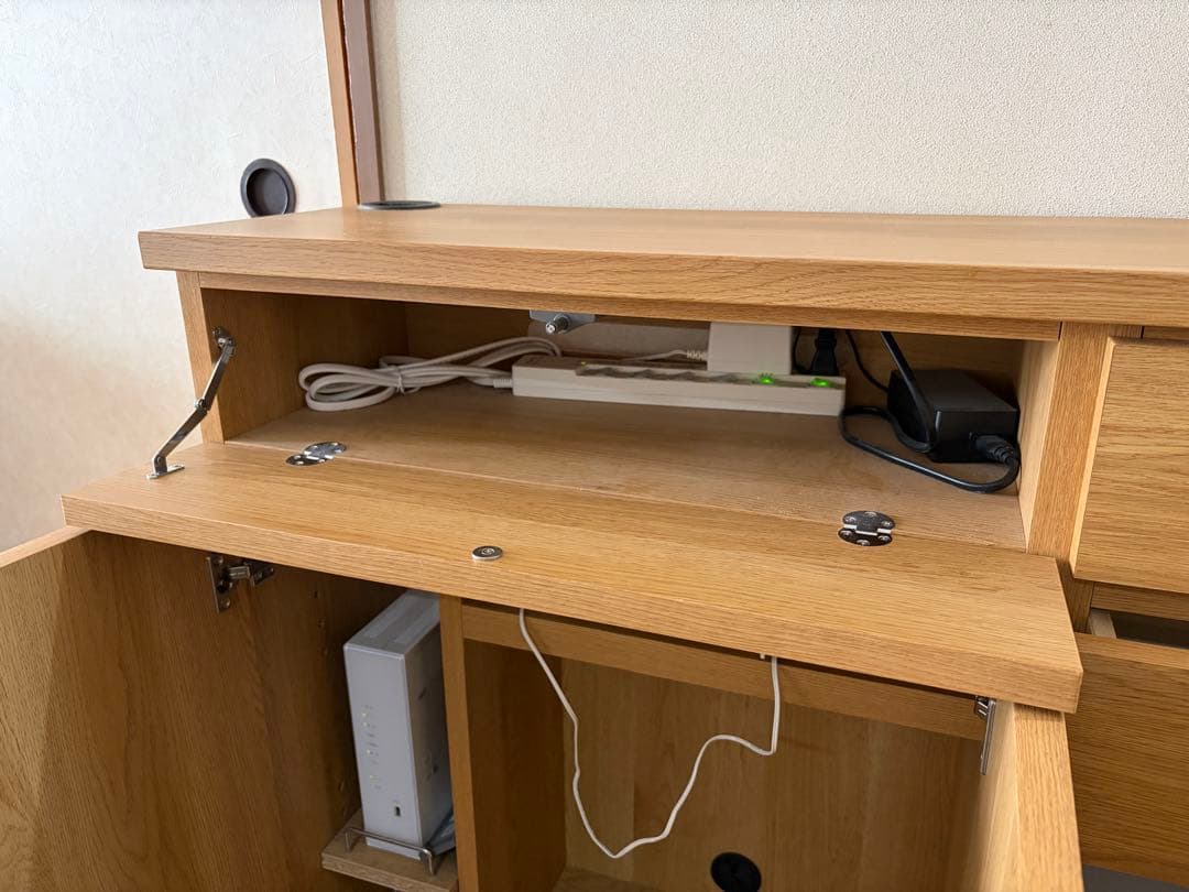 収納家具　サイドボード　木製キャビネット　W90 D30 H85