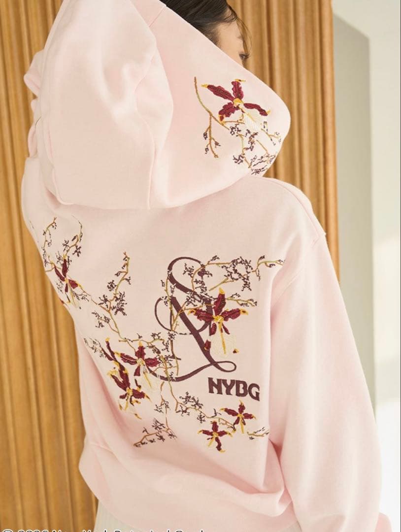 NYBG エンブロイダリーフーディー　snidel