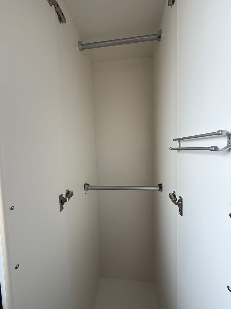 【最終値下げ】ワードローブ ロッカー ミラー付( ホワイト クローゼット )