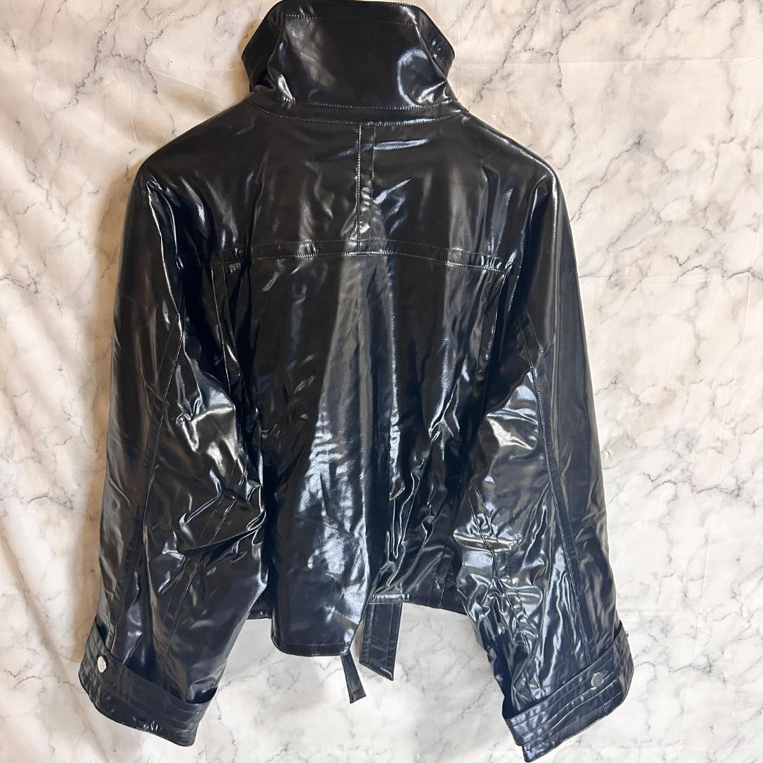 STUDIOUS ステュディオス パテント バイカージャケット