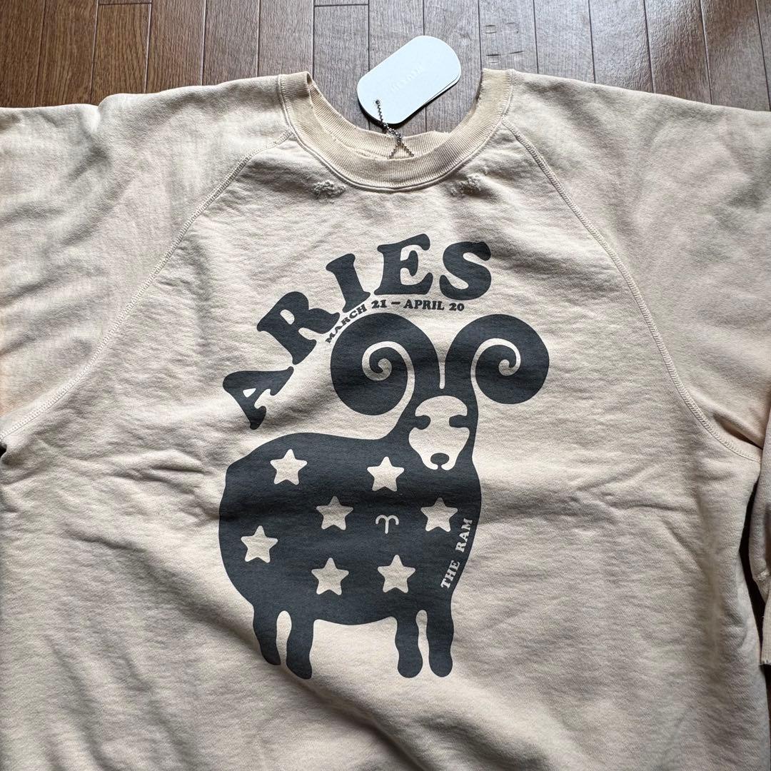 NEXUSVII. 星座 スウェット 牡羊座 ベージュ Lサイズ ARIES